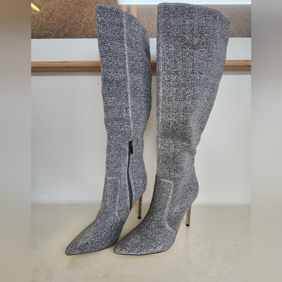 Marc Fisher Gray Heeled Boots - Picture 2 of 5
